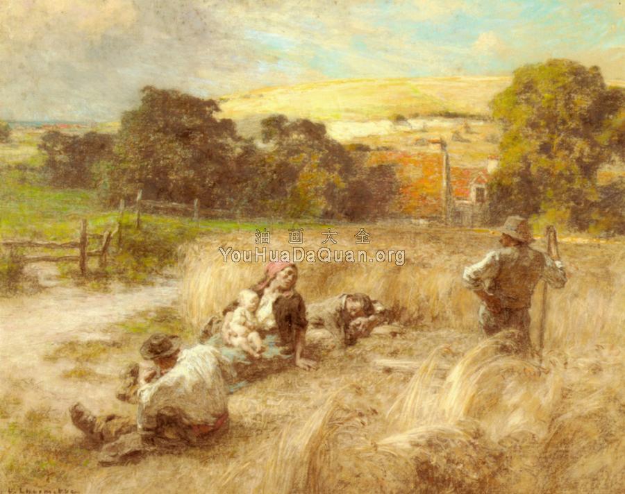 Repos Pendant La Moisson - 莱昂·奥古斯汀·莱尔米特